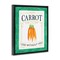 Stupell Industries Carrot Live Without You Pun Floating Frame, design by Lara Beeston